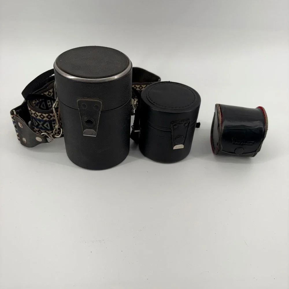 Vintage Minolta XD 11 Sears KSX 35mm Camera Lot Untested‎ Vivitar Lens Flash Kit